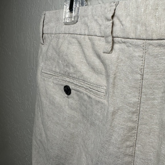 Old Navy Men's 90's Straight Linen-Blend Chino Pants 32x30 55% Linen 45% Cotton - Picture 7 of 9